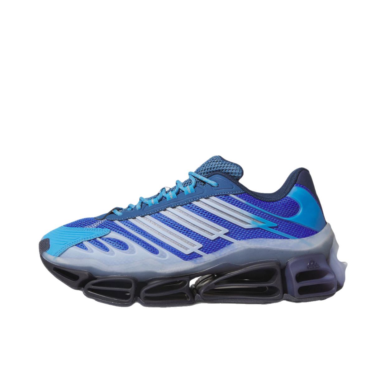 推荐商品：adidas MEGARIDE AG 跑鞋 防滑耐磨时尚休闲 高光蓝/烟灰蓝/黑色