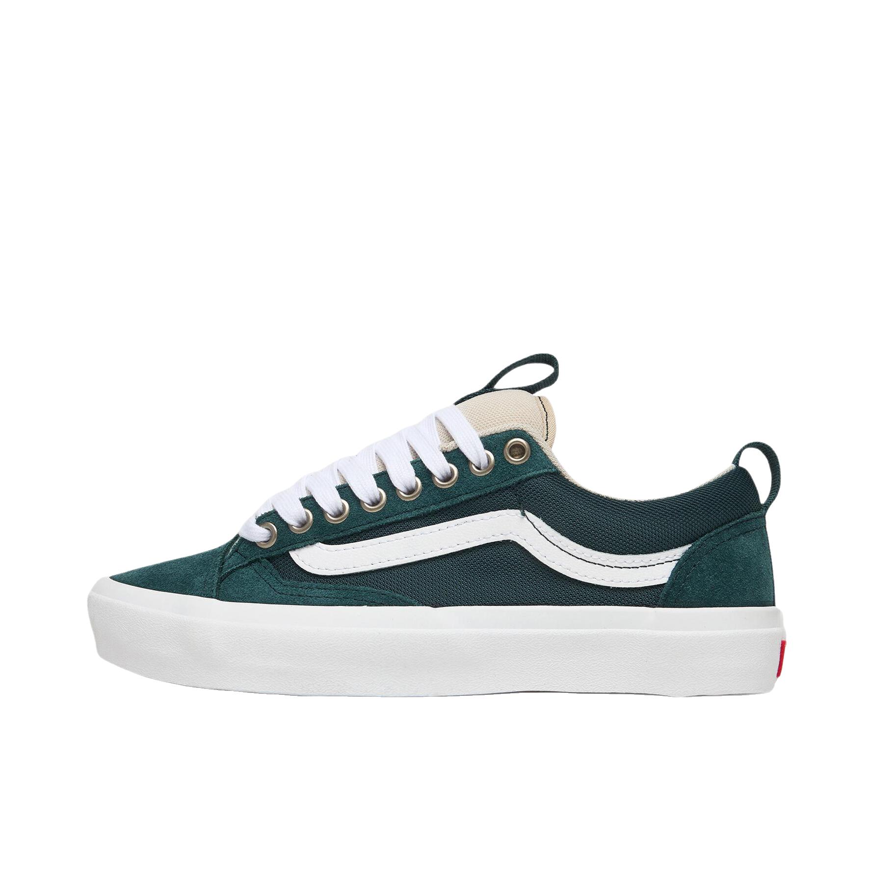 推荐商品：Vans/范斯 Skate Old Skool Denim 板鞋 舒适耐磨防滑支撑 绿色/白色