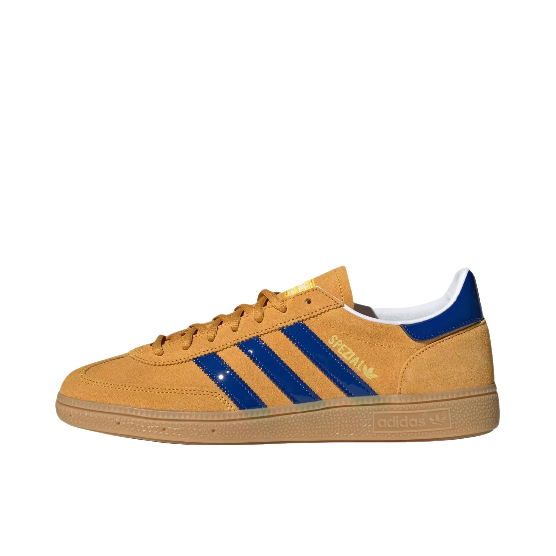 推荐商品：adidas Originals Handball Spezial 薄底鞋 T头鞋 德训鞋 板鞋 简约百搭复古轻便防滑耐磨贴合圆头耐穿 船员黄