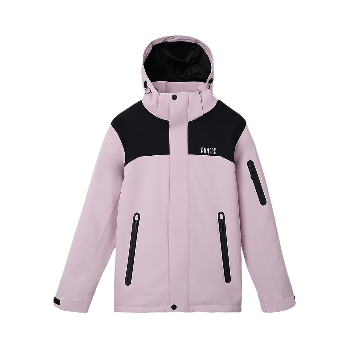 推荐商品：罗上 2026SS 三合一防风防水户外耐磨登山长袖冲锋衣 女装 L001S 冰雾粉