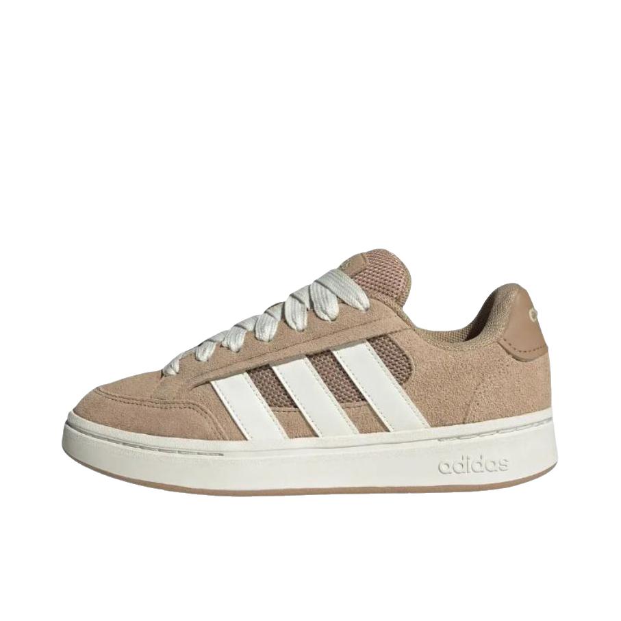 推荐商品：adidas GRAND COURT ALPHA 板鞋 百搭厚底橡胶 女款/浅棕色