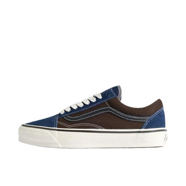 推荐商品：Vans/范斯 Premium Old Skool 板鞋 复古百搭时尚潮流防滑耐磨舒适低帮贴合 马里布蓝/棕色