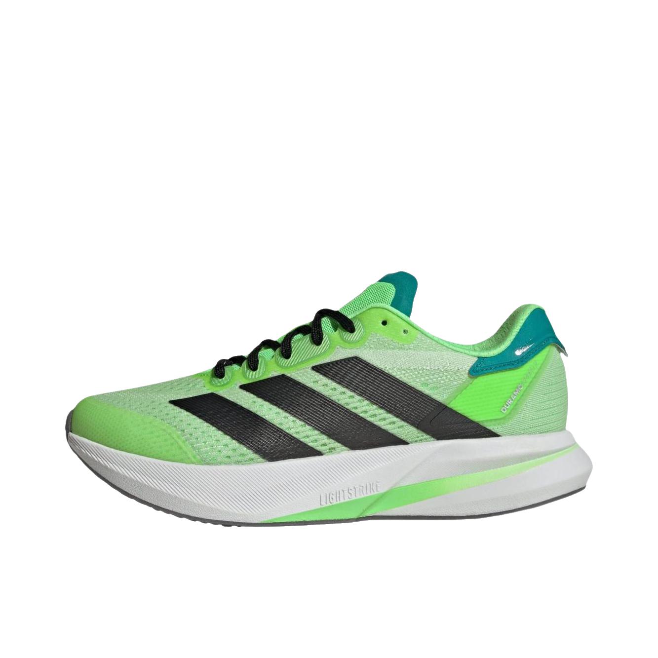 推荐商品：adidas Adizero Duramo SPEED 2 跑鞋 防滑耐磨舒适轻便低帮百搭时尚支撑备赛贴合回弹 绿色/黑色 