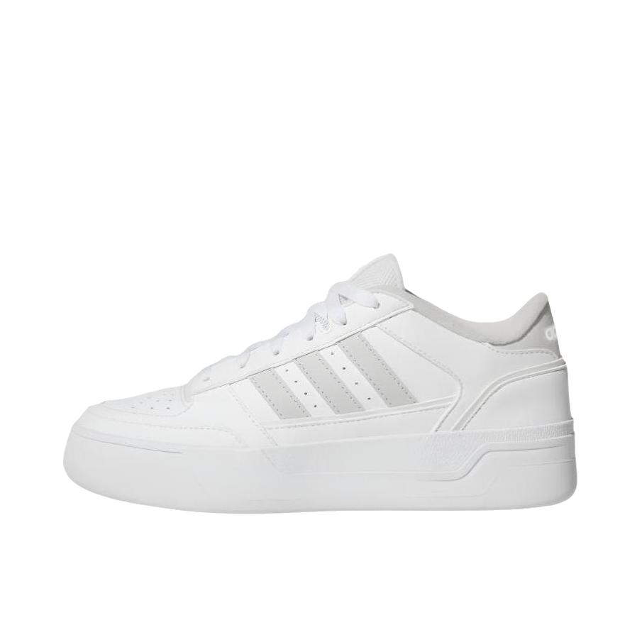 推荐商品：adidas BREAK START BOLD 板鞋 百搭厚底圆头系带增高 女款/奶白色
