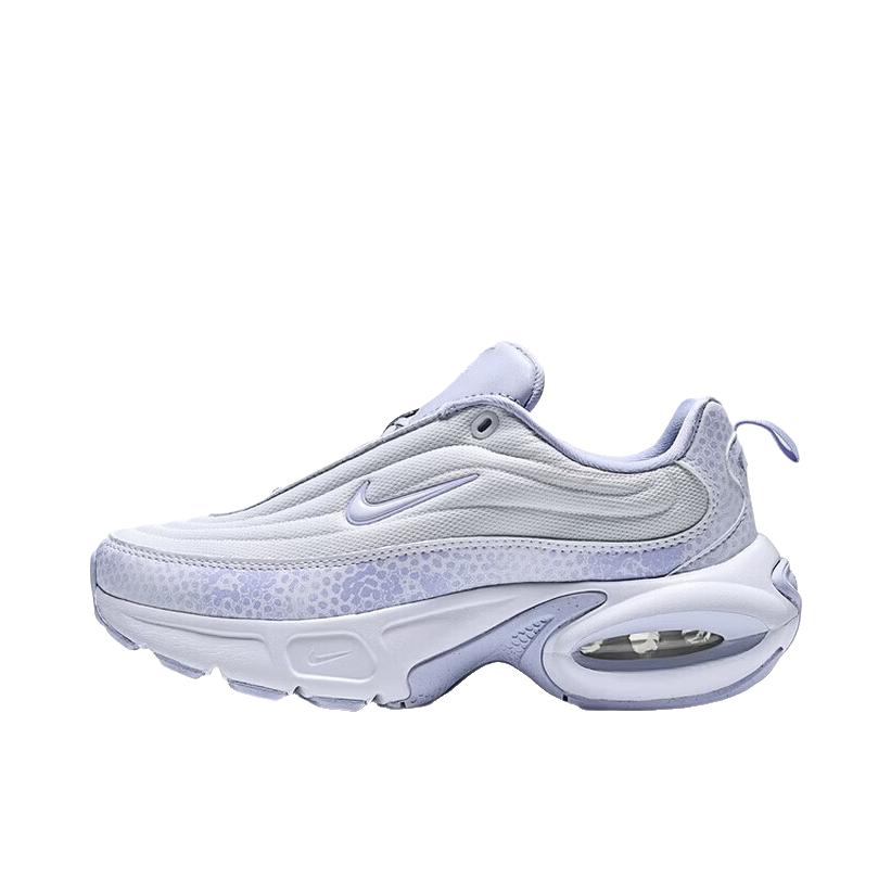 推荐商品：Nike Air Max Portal 运动休闲鞋 防滑耐磨低帮系带舒适缓震百搭时尚增高气垫复古贴合 羽白色/紫色