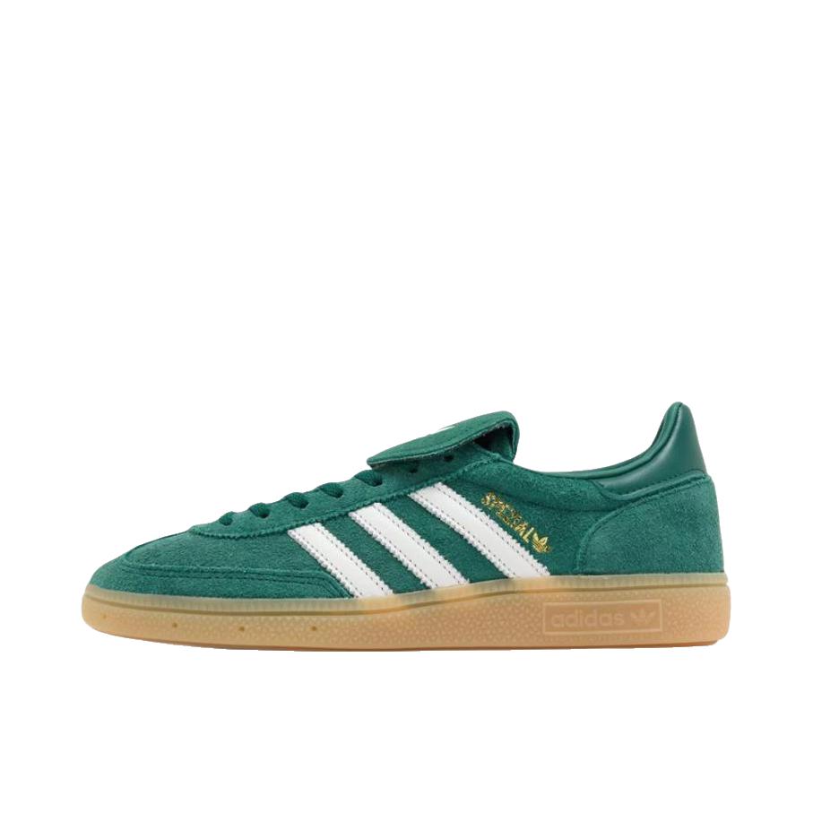 推荐商品：adidas Originals HANDBALL SPEZIAL T头鞋 德训鞋 板鞋 舒适耐磨复古防滑 绿色/奶白色
