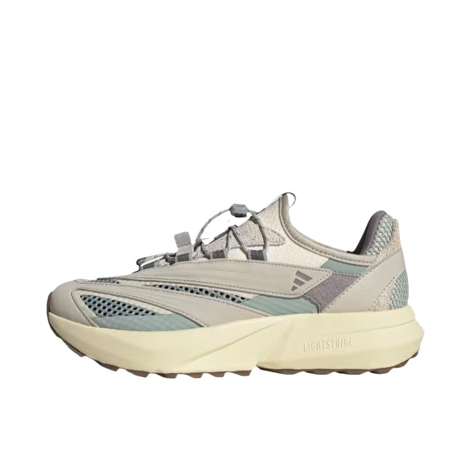 推荐商品：adidas LIGHTBLAZE Vista 跑鞋 透气橡胶圆头贴合 米色/灰色/褐色/神奇鼠尾草色