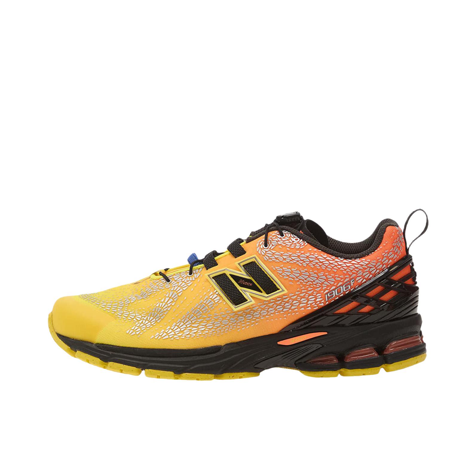 推荐商品：New Balance 1906R 跑鞋 网面透气防滑耐磨轻便复古防水运动贴合 D宽/橙色/黄色