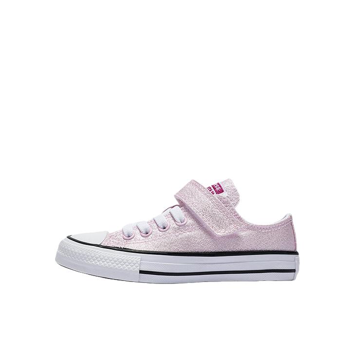 推荐商品：Converse/匡威 帆布鞋儿童 低帮魔术贴厚底休闲 小童/粉色