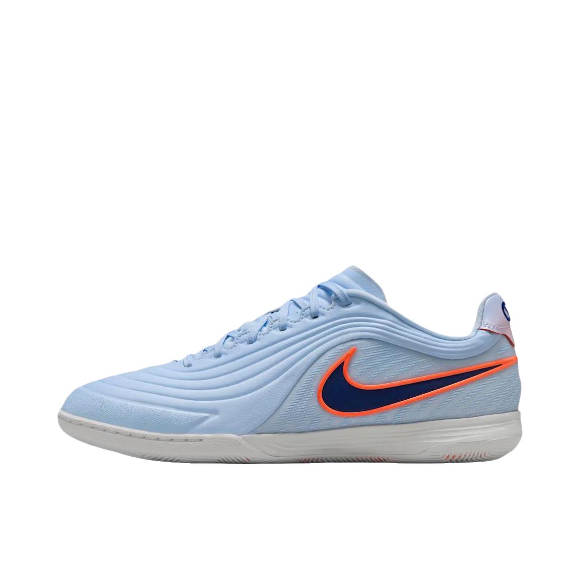 推荐商品：Nike Tiempo Reactgato LE 足球鞋 圆头厚底系带 蓝色/橙色