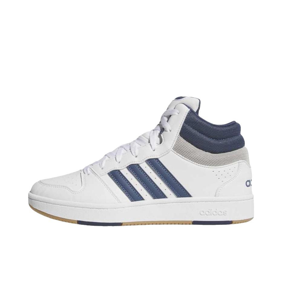 推荐商品：adidas HOOPS 板鞋 厚底圆头橡胶 奶白色