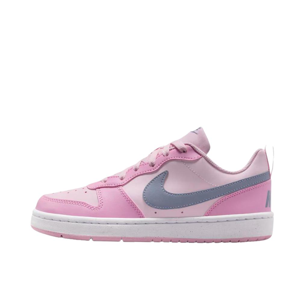 推荐商品：Nike Court Borough 板鞋 复古舒适透气防滑耐磨轻便防水耐穿 大童/粉色