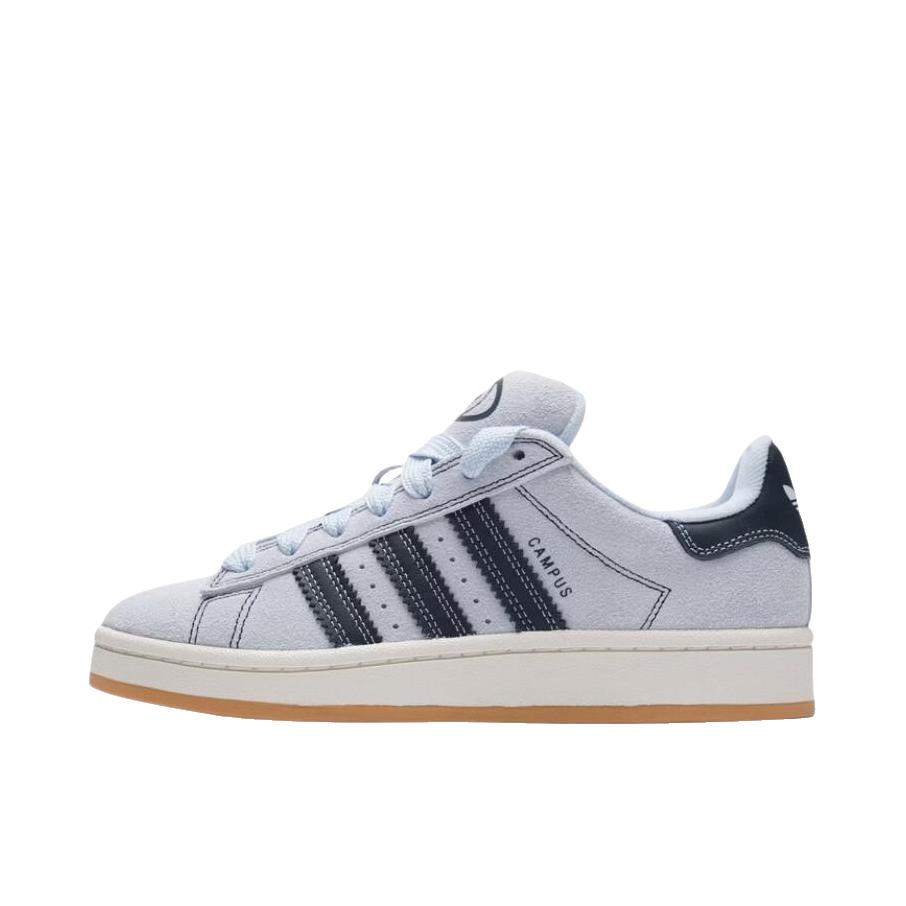 推荐商品：adidas Originals Campus 00s 板鞋 面包鞋 复古缓震透气轻便薄底贴合耐穿圆头包裹性平跟支撑 女款/天蓝色