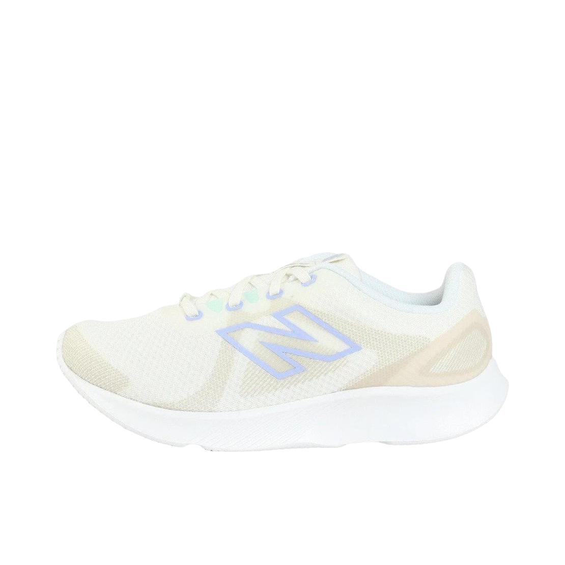 推荐商品：New Balance E430 v4 运动休闲鞋 柔软系带厚底圆头 2E宽/女款/奶白色/米色
