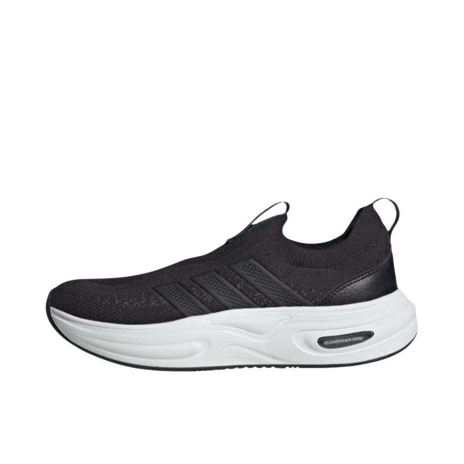 推荐商品：adidas Cloudfoam CUXXION 运动休闲鞋 耐磨透气厚底圆头 宽版/核心黑/碳黑色/云白色