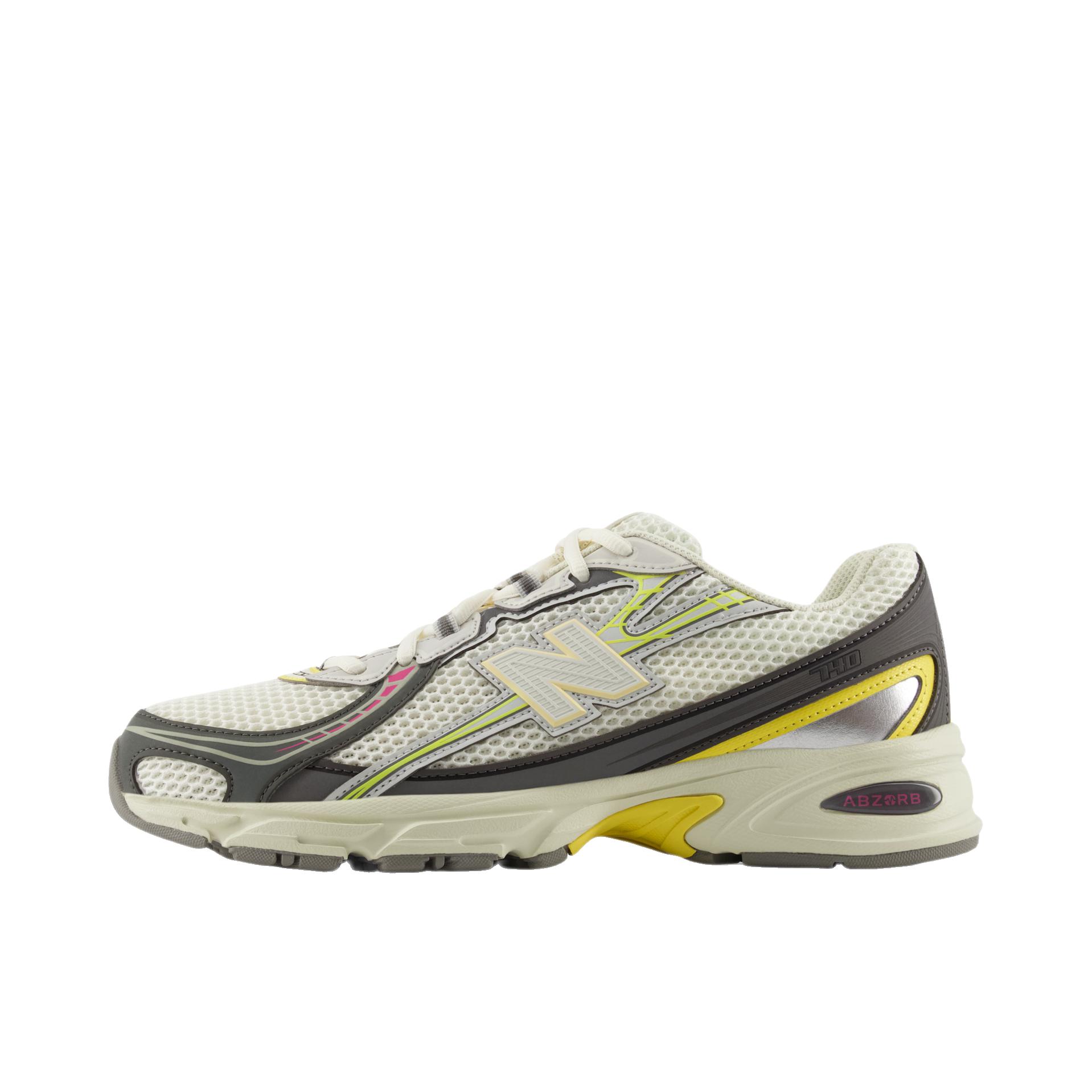 推荐商品：New Balance 740 跑鞋 增高防滑耐磨透气低帮系带拼接圆头千禧风贴合支撑耐穿 D宽/米白色/灰色