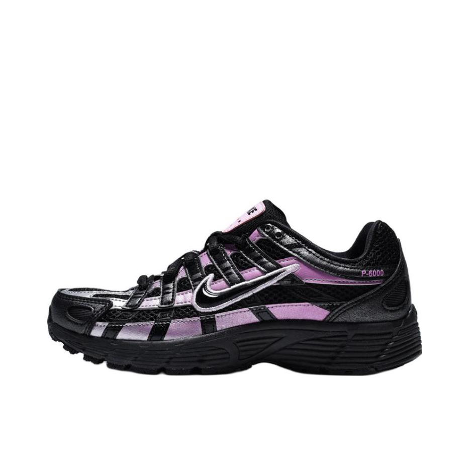 推荐商品：Nike P-6000 CNPT 运动休闲鞋 机能风跑鞋风舒适缓震防滑耐磨时尚潮流复古贴合网面支撑圆头 大童/黑色/粉色