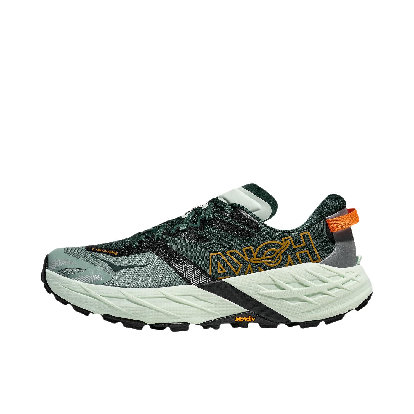 推荐商品：HOKA ONE ONE 飞速羚羊 SPEEDGOAT 7 跑鞋 越野轻量抓地冬季缓震贴合 宽版/月桂绿/海玻青