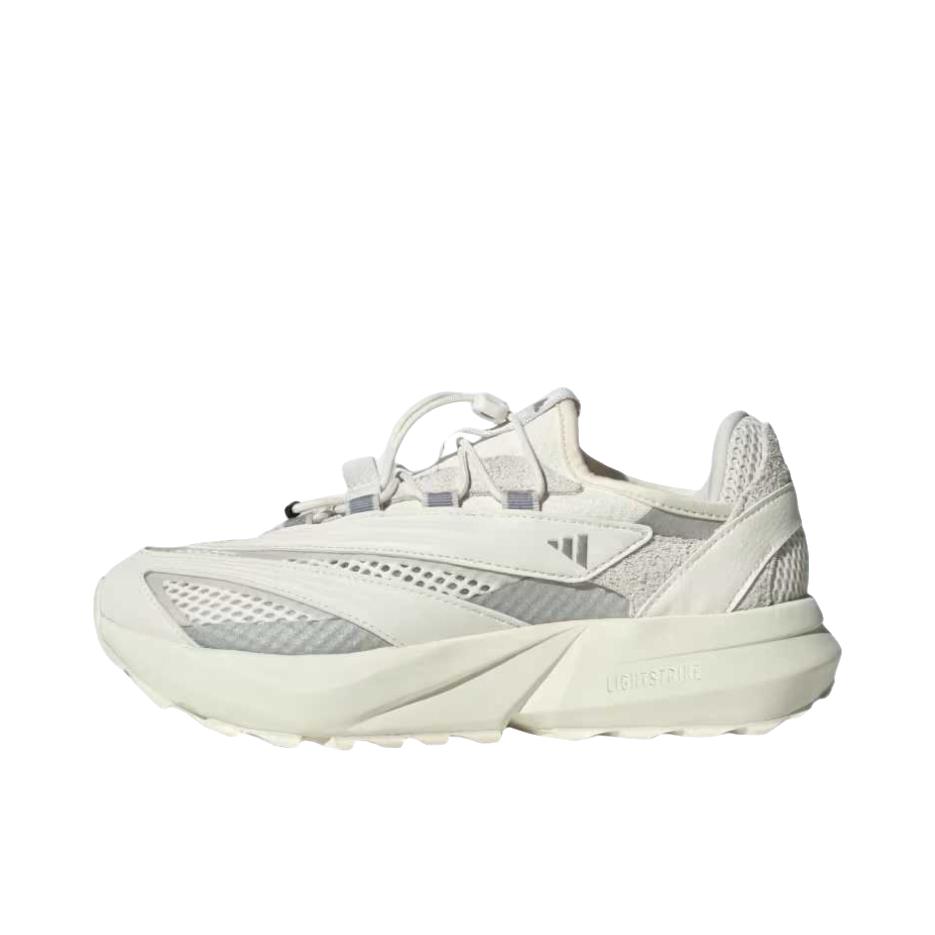 推荐商品：adidas LIGHTBLAZE Vista 跑鞋 透气橡胶圆头贴合 核心白/银色金属漆/轨道灰