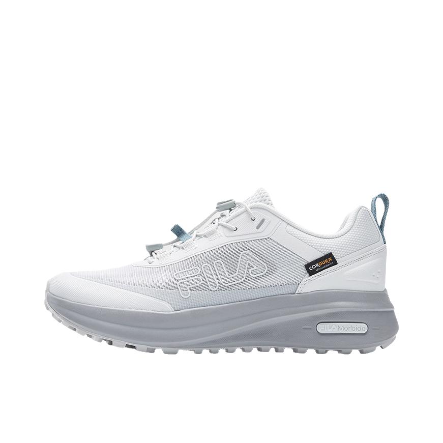 推荐商品：FILA/斐乐 NUVOLE 4 ATR 柔云4 户外鞋 徒步鞋 低帮抽绳耐磨 消逝蓝