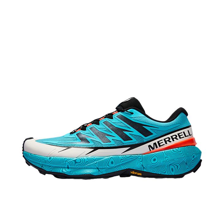 推荐商品：Merrell/迈乐 VAST SKY 长空 徒步鞋 越野跑鞋 减震防滑透气轻量 青岛限定/蓝色