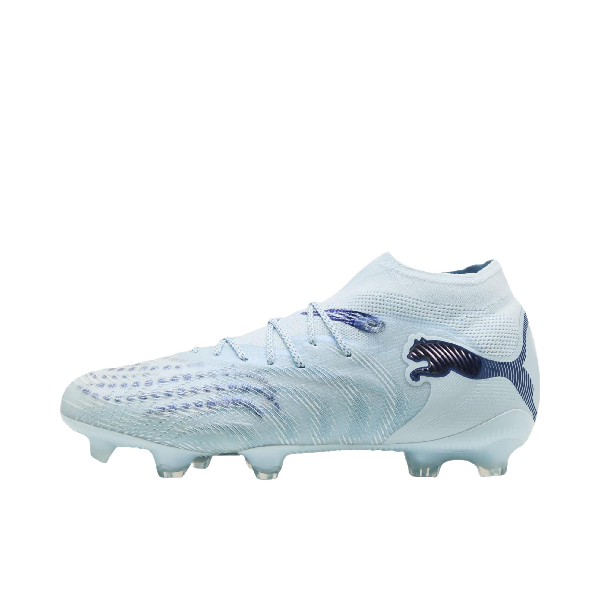 推荐商品：Puma/彪马 future 9 Ultimate FG 足球鞋 钉鞋 胶质长钉天然草地 冰蓝色/宝石蓝