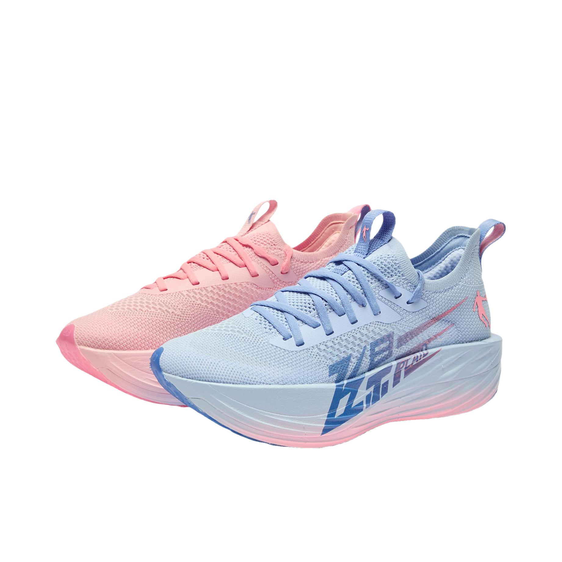 推荐商品：乔丹体育 飞影plaid1.5 跑鞋 巭Pro全掌碳板防滑耐磨减震回弹马拉松竞速 鸳鸯款/男款/告白/联合蓝/花蜜粉