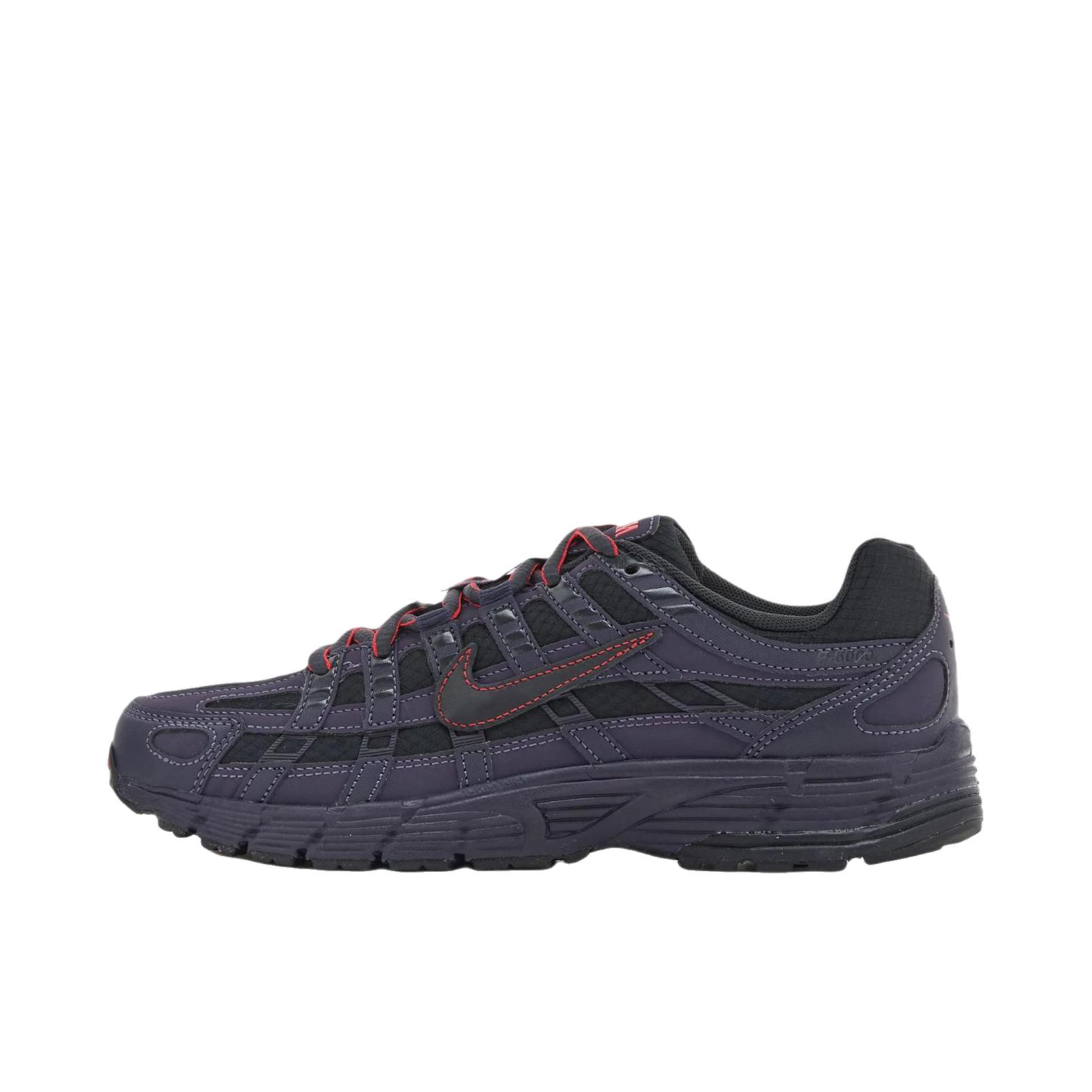 推荐商品：Nike P-6000 CNPT 运动休闲鞋 机能风跑鞋风舒适缓震防滑耐磨时尚潮流复古贴合网面支撑圆头 黑色/暗紫色