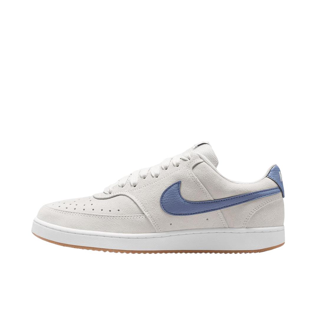 推荐商品：Nike Court Vision 板鞋 复古缓震抓地防滑轻便 浅灰色/蓝色