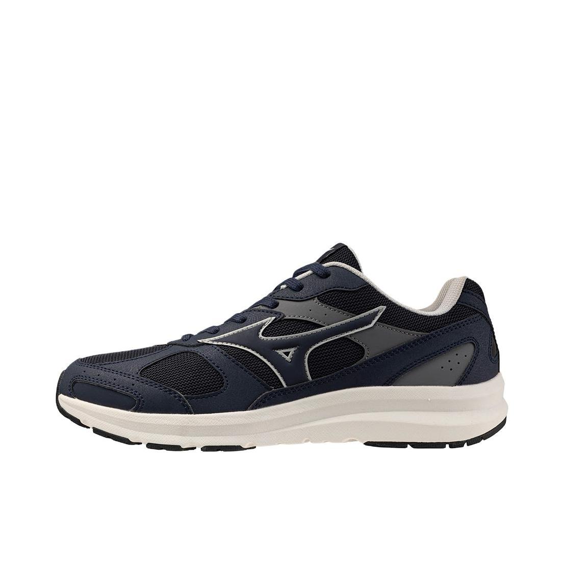 推荐商品：Mizuno/美津浓 WAVE FREERIDE NEXT 跑鞋 厚底圆头系带 海军蓝
