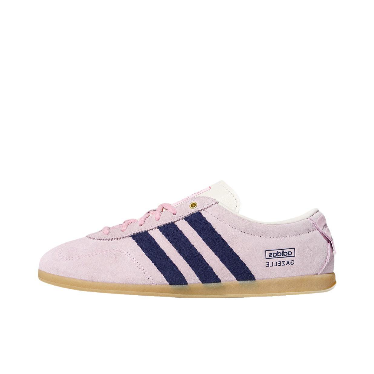 推荐商品：adidas Originals GAZELLE Lo Pro 板鞋 百搭耐磨低帮舒适薄底德训鞋T头鞋复古防滑贴合 迪士尼联名/清澈粉/深蓝色/脉冲洋红