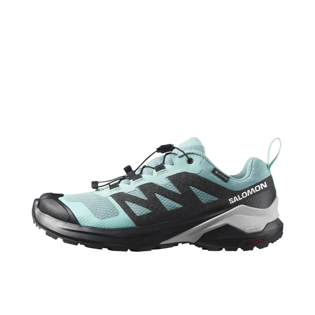 推荐商品：Salomon/萨洛蒙 X-Adventure GTX 防滑耐磨 防水越野 抓地 登山 户外鞋 徒步鞋 女款/蓝色/黑色