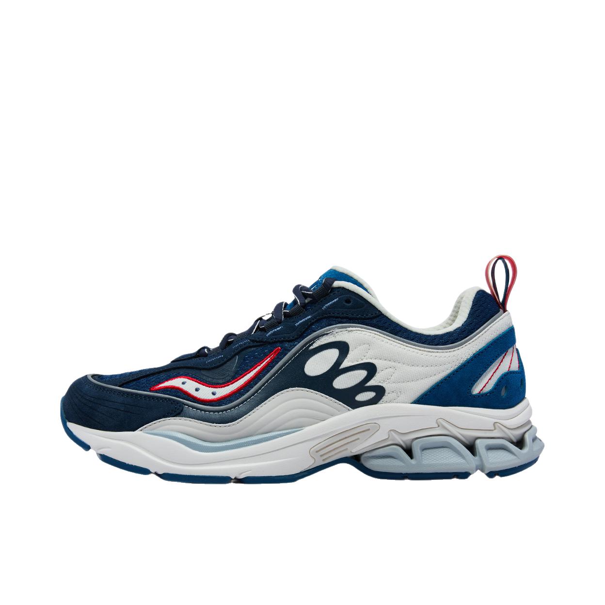 推荐商品：Saucony/索康尼 Grid Fusion 厚底 防滑耐磨 舒适透气 缓震 低帮 系带 拼接 复古 跑鞋 Expensive Taste潮座联名/血脉共识