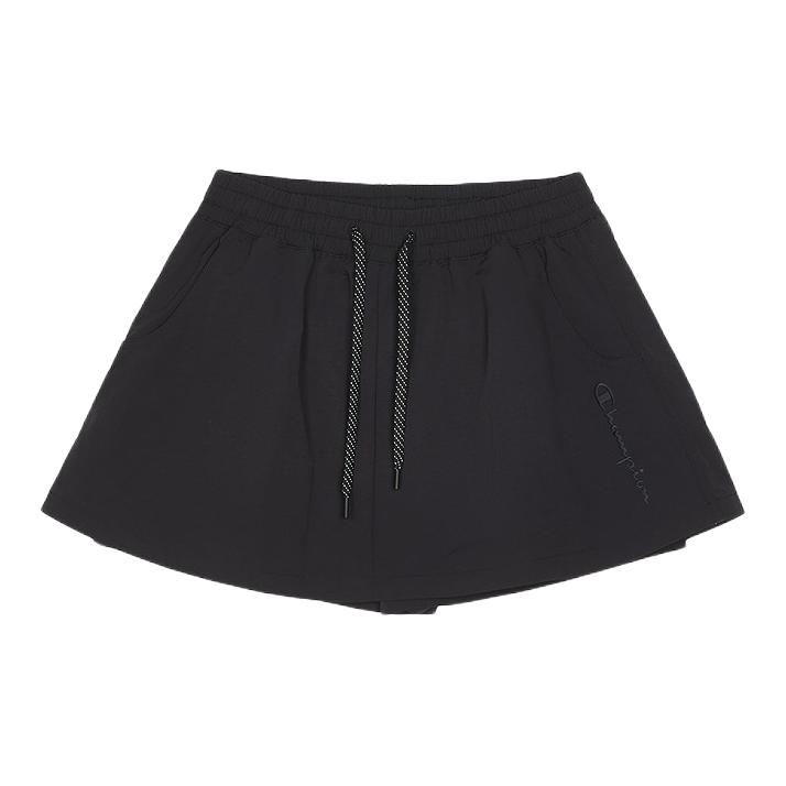 Champion/冠军 2026SS 透气系带梭织运动短裤 女装 U6BSOSW15 黑