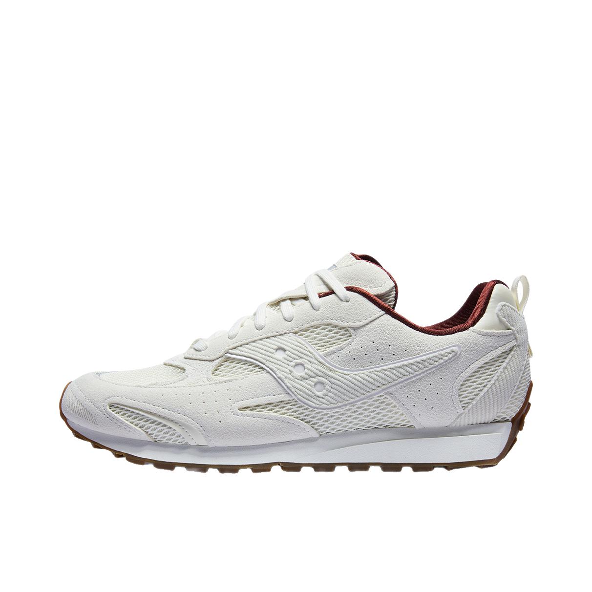 推荐商品：Saucony/索康尼 TRAINER 80X 跑鞋 缓震公路运动休闲 米色/白色