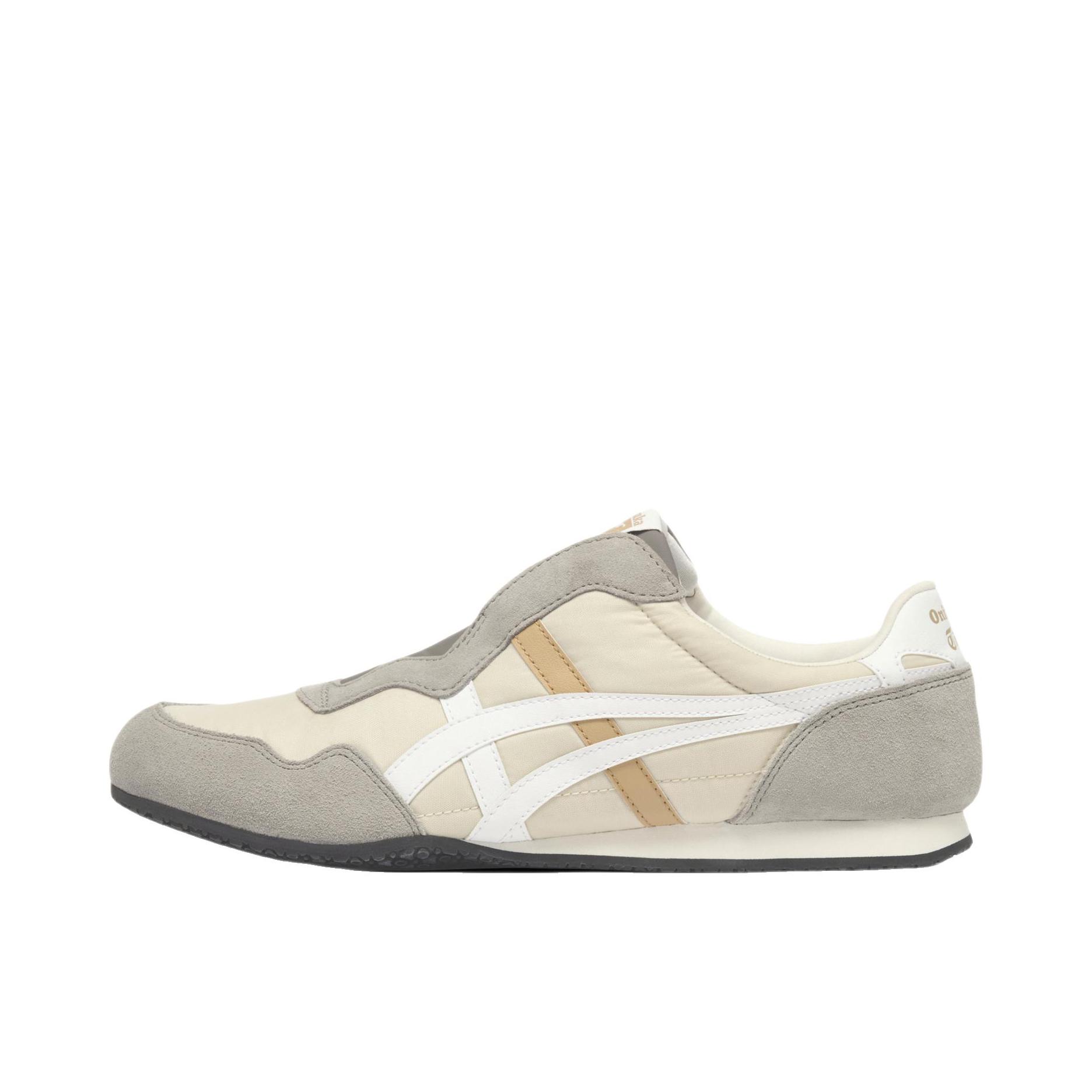 推荐商品：Onitsuka Tiger/鬼塚虎 SERRANO™ SLIP-ON 运动休闲鞋 轻便 米色/白色
