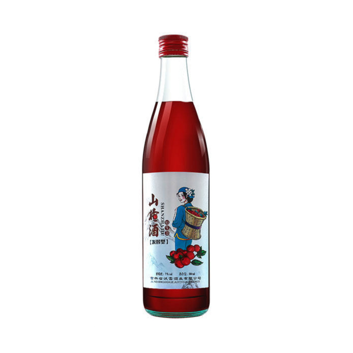 推荐商品：誉宾 发酵型 500ml 7%vol 山楂酒 裸瓶装