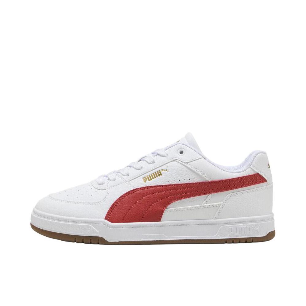 推荐商品：Puma/彪马 Caven 3.0 小白鞋 板鞋 厚底舒适百搭耐磨复古减震牛皮圆头 白色/红色