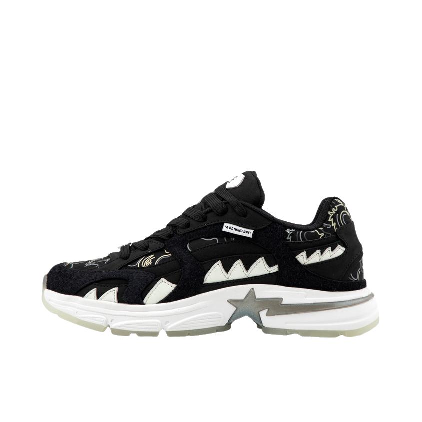 推荐商品：Bape 板鞋 尖头休闲日常系带 0ZXSHM917911O  88RISING SHARK STA联名/黑色