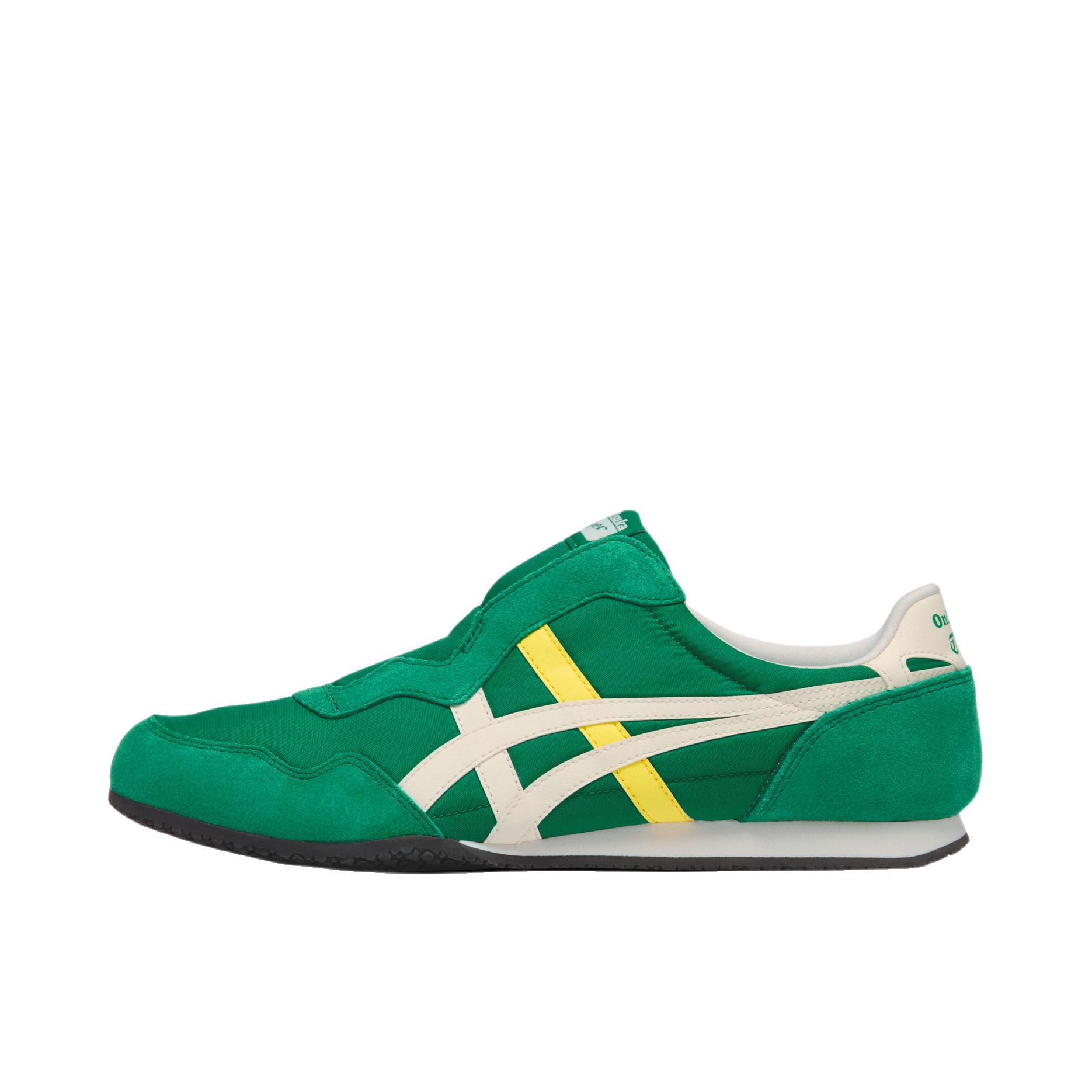 推荐商品：Onitsuka Tiger/鬼塚虎 SERRANO™ SLIP-ON 运动休闲鞋 轻便 绿色/米色