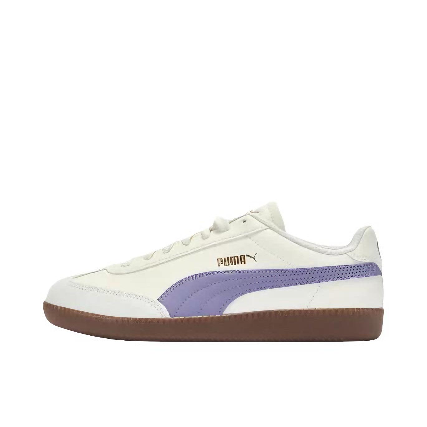 推荐商品：Puma/彪马 9-T T头鞋 德训鞋 板鞋 防滑耐磨减震透气舒适时尚复古百搭薄底 米白色/淡紫色/金色