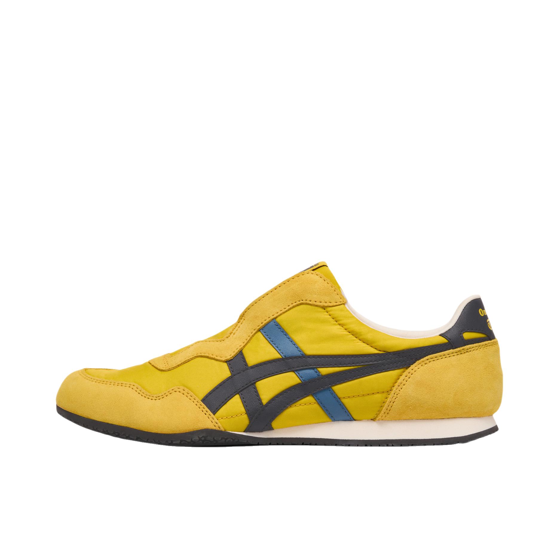 推荐商品：Onitsuka Tiger/鬼塚虎 SERRANO™ SLIP-ON 运动休闲鞋 轻便 黄色/深蓝色