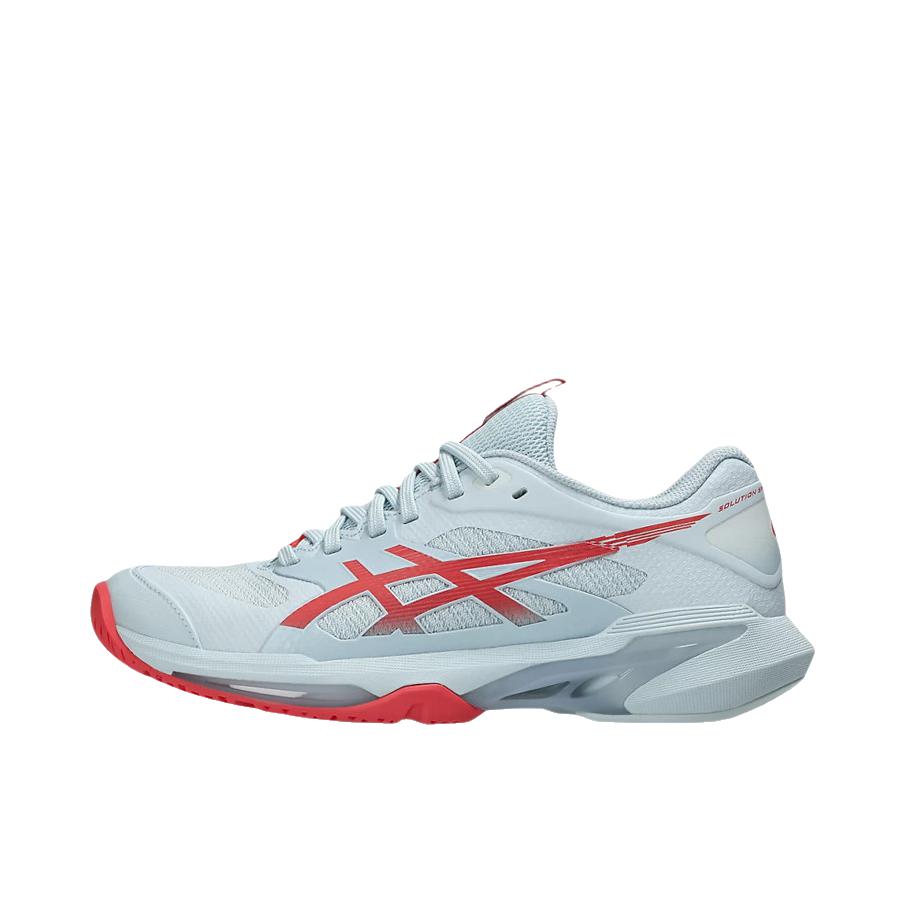 推荐商品：Asics/亚瑟士 SOLUTION SPEED FF 4 网球鞋 系带舒适运动轻量回弹贴合耐穿防滑稳定支撑减震 白色/荧红色