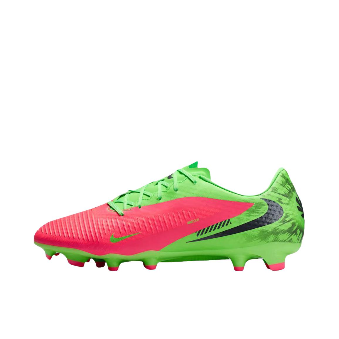 推荐商品：Nike Phantom 6 Academy MG 足球鞋 中端胶质短钉多种场地耐磨透气 绿色/荧光粉