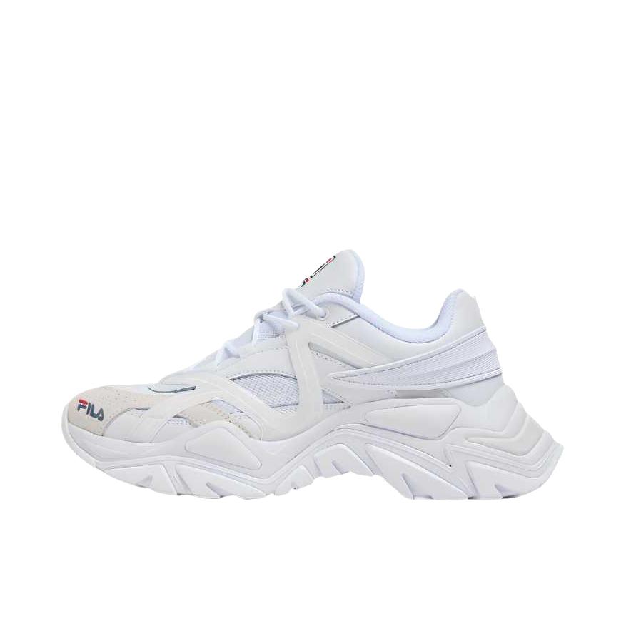 推荐商品：FILA/斐乐 Electrove 3 运动休闲鞋 柔软低帮厚底尖头 女款/白色