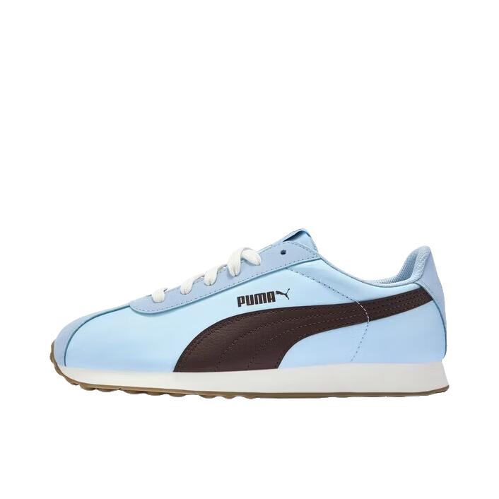 推荐商品：Puma/彪马 Turin 运动休闲鞋 复古百搭轻便舒适透气耐磨包裹性圆头 浮潜蓝/巧克力棕/米白色