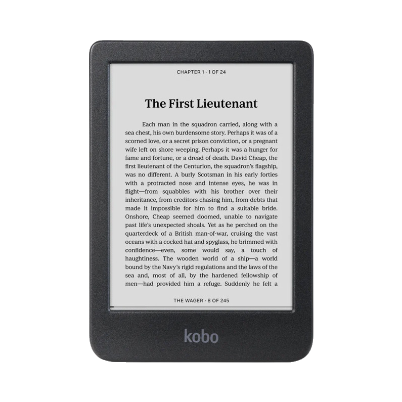 推荐商品：Kobo Clara BW 6英寸 电纸书阅览器 墨水屏 内置阅读灯 轻薄机身 超长待机 高阶防水