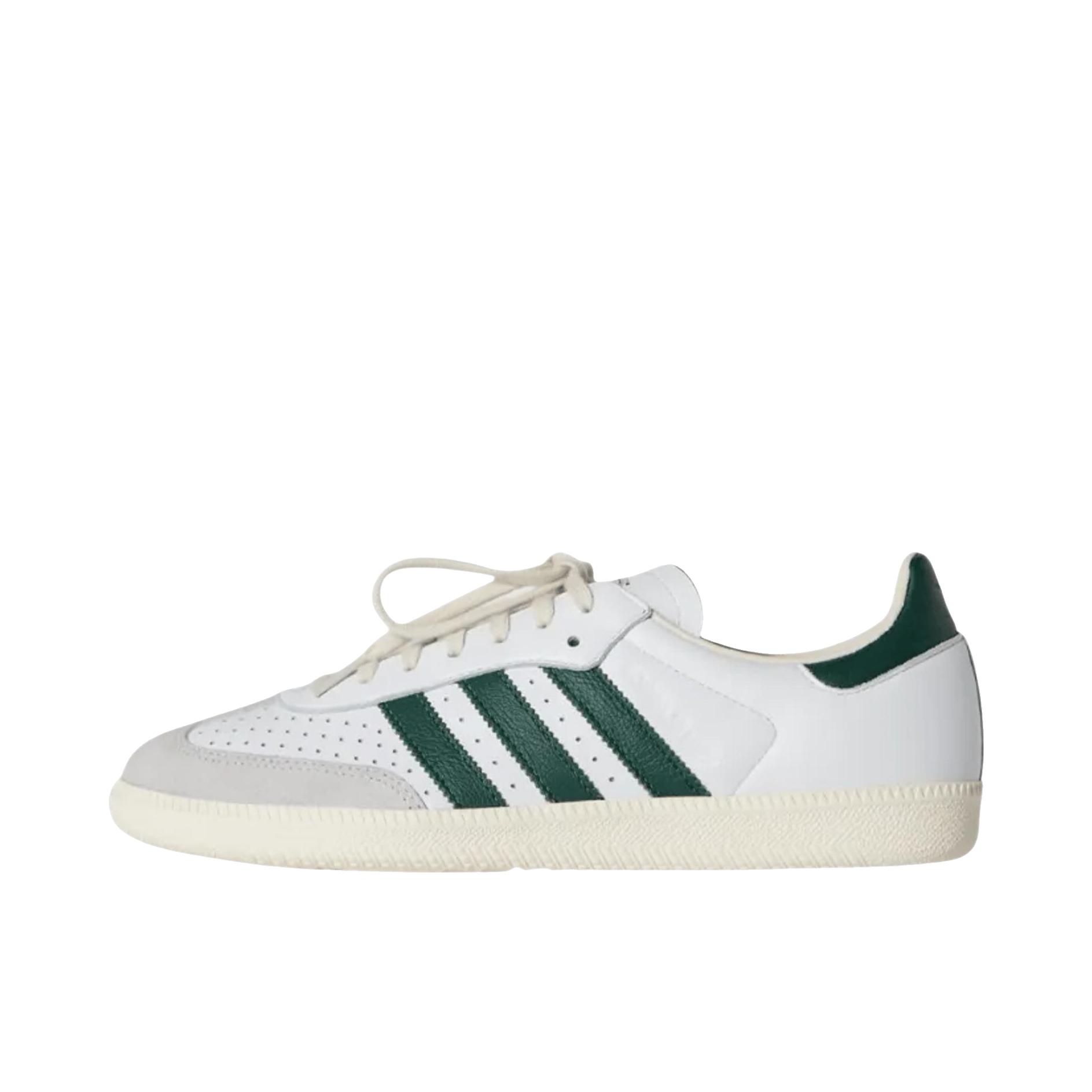 推荐商品：adidas Originals Samba OG T头鞋 板鞋 经典复古舒适百搭耐磨合成革圆头薄底贴合 KITH联名/白色/绿色