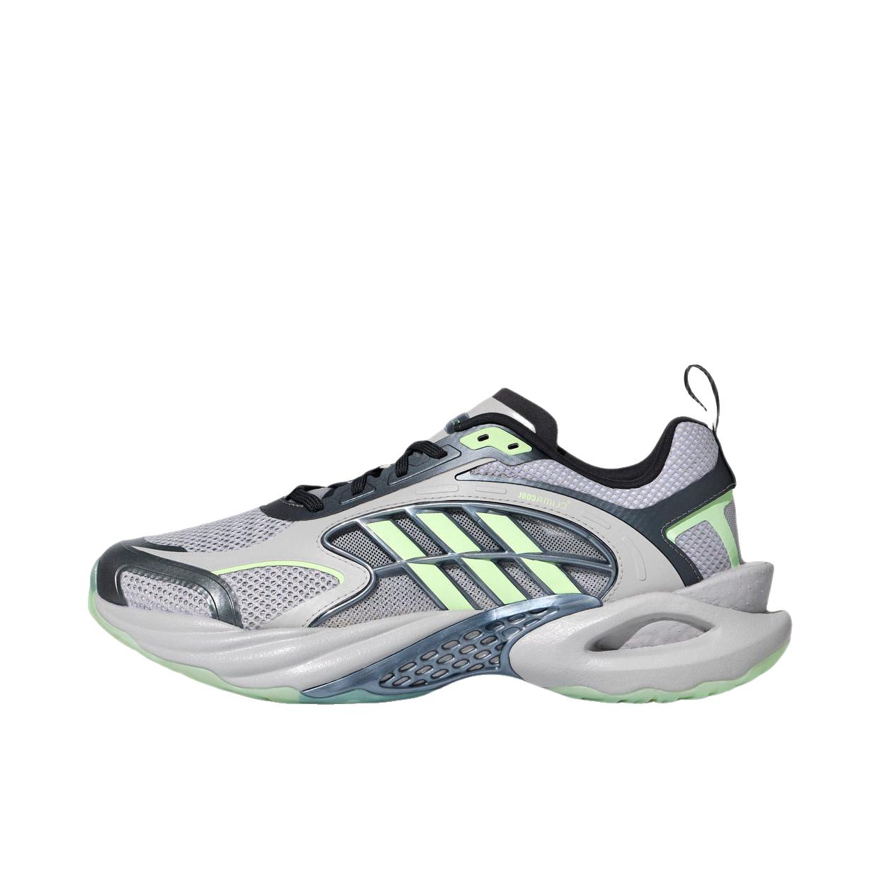 推荐商品：adidas CLIMACOOL VENTO 4.0 跑鞋 运动减震跑步 浅灰色/浅荧光绿/亮金属铁灰