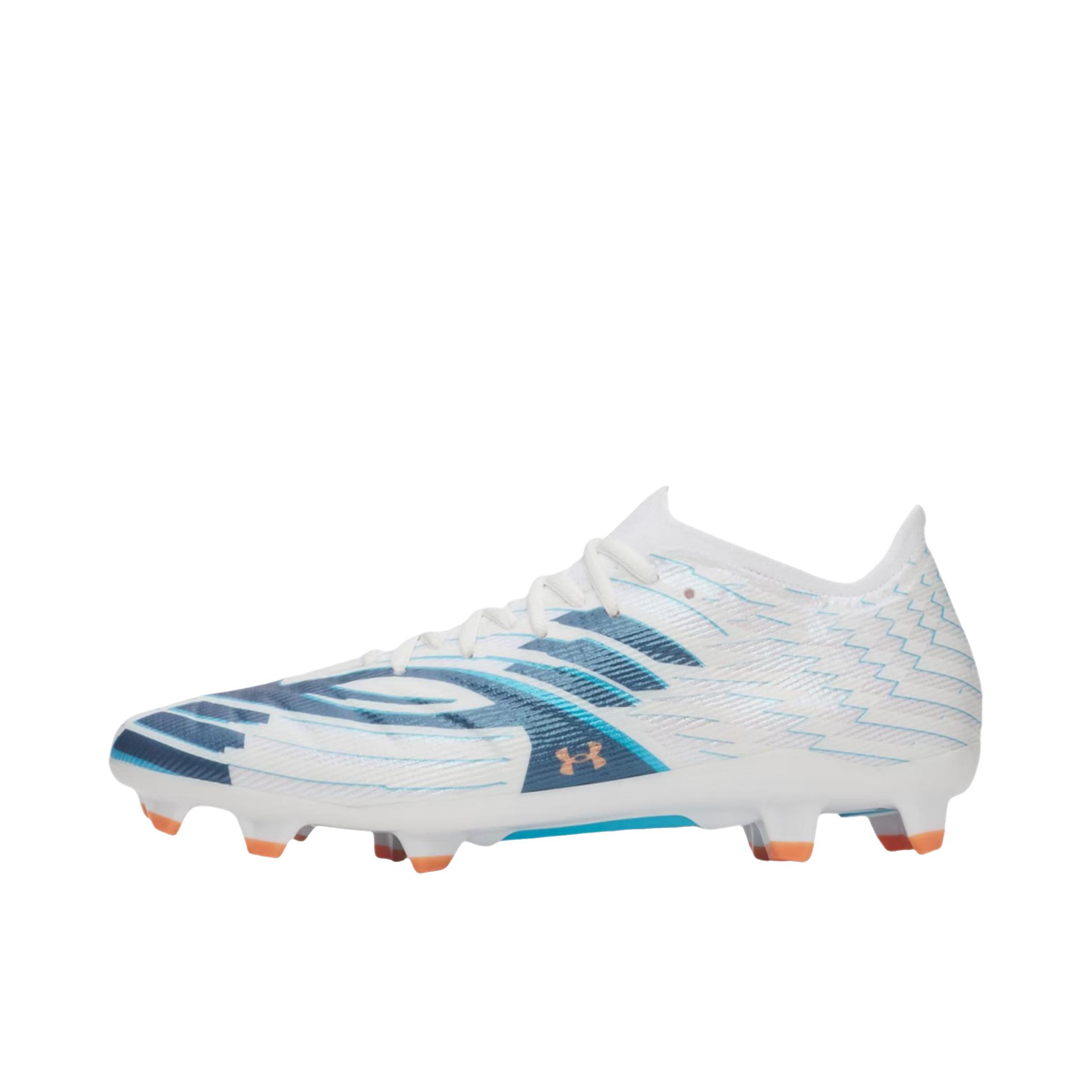 推荐商品：Under Armour/安德玛 UA Shadow Pro 4 足球鞋 包裹性系带圆头长钉 白色